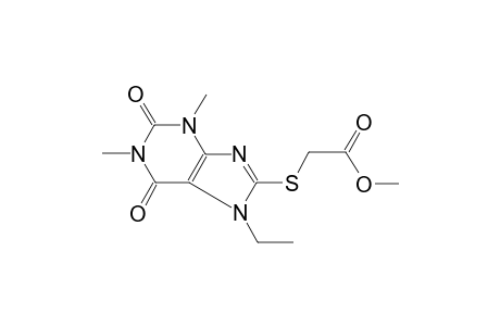 acetic acid, [(7-ethyl-2,3,6,7-tetrahydro-1,3-dimethyl-2,6-dioxo-1H-purin-8-yl)thio]-, methyl ester