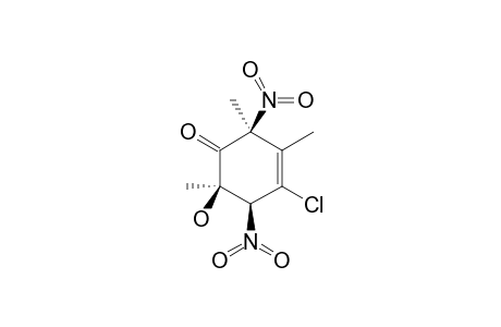 4-CHLORO-C-6-HYDROXY-2,3,6-TRIMETHYL-R-2,C-5-DINITROCYCLOHEX-3-ENONE