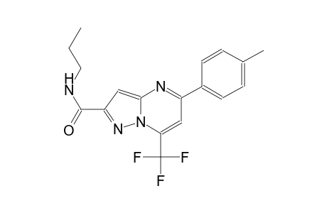 pyrazolo[1,5-a]pyrimidine-2-carboxamide, 5-(4-methylphenyl)-N-propyl-7-(trifluoromethyl)-