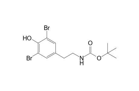 4-[2'-(t-Butoxycarbonylamino)ethyl]-2,6-dibromophenol