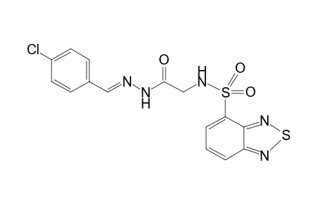 2-(2,1,3-benzothiadiazol-4-ylsulfonylamino)-N-[(E)-(4-chlorophenyl)methyleneamino]acetamide