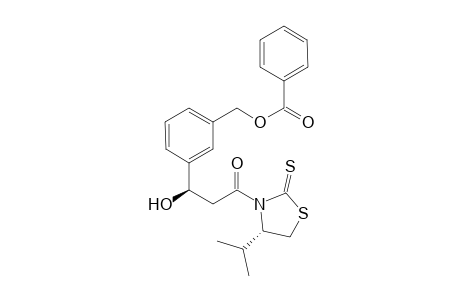 3-((1R)-1-Hydroxy-3-((4S)-isopropyl-2-thioxothiazolidin-3-yl)-3-oxopropyl)benzyl Benzoate