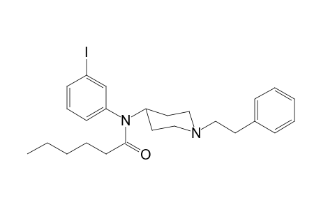N-(3-Iodophenyl)-N-[1-(2-phenylethyl)piperidin-4-yl]hexanamide