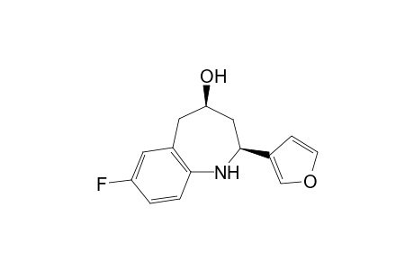 7-Fluoro-cis-2-(furan-3-yl)-2,3,4,5-tetrahydro-1H-1-benzazepin-4-ol