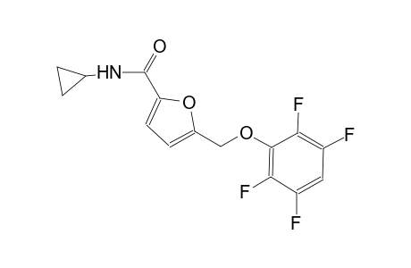 N-cyclopropyl-5-[(2,3,5,6-tetrafluorophenoxy)methyl]-2-furamide