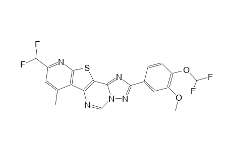 2-[4-(difluoromethoxy)-3-methoxyphenyl]-9-(difluoromethyl)-7-methylpyrido[3',2':4,5]thieno[2,3-e][1,2,4]triazolo[1,5-c]pyrimidine