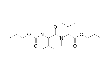 Valylvaline, N,N'-dimethyl-N-propoxycarbonyl-, propyl ester