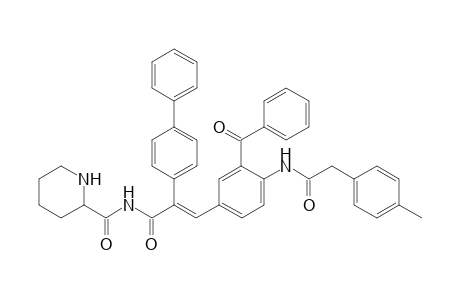 N-{[3'-Benzoyl-4'-(p-tolylacetylamino)phenyl]-1'-[3"-(biphenyl-4'"-yl)-acryloyl}-piperidine-2-carboxylamide