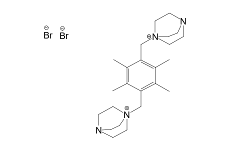 3,6-bis(dabco-N-methyl)-1,2,4,5-tetramethylbenzene dibromide