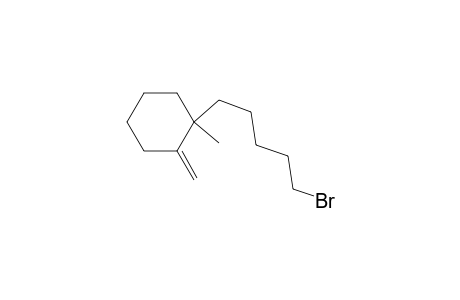 1-(5-bromanylpentyl)-1-methyl-2-methylidene-cyclohexane