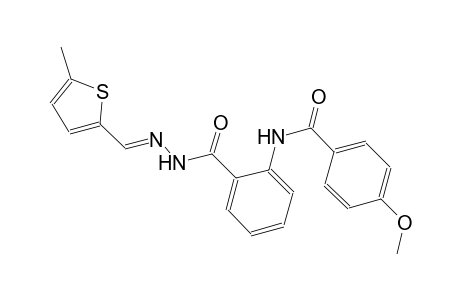 benzoic acid, 2-[(4-methoxybenzoyl)amino]-, 2-[(E)-(5-methyl-2-thienyl)methylidene]hydrazide