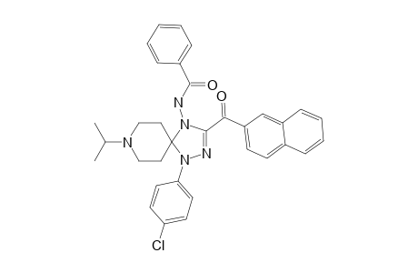 4-BENZOYLAMINO-1-(4-CHLOROPHENYL)-8-ISOPROPYL-3-(2-NAPHTHOYL)-1,2,4,8-TETRAAZA-SPIRO-[4.5]-DEC-2-ENE