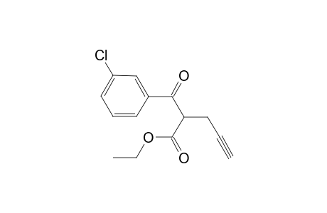 Ethyl 2-(3-chlorobenzoyl)pent-4-ynoate