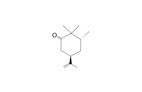 (3R,5R)-2,2,3-trimethyl-5-(1-methylethenyl)-1-cyclohexanone