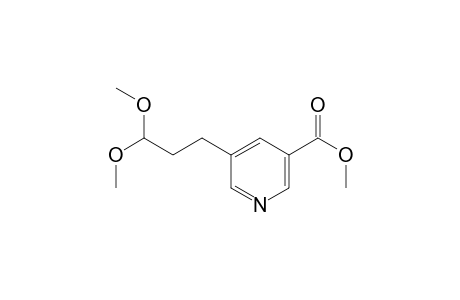 3-( 5'-Methoxycarbonyl-3'-pyridyl) propanal Dimethylacetal
