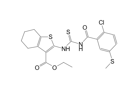 ethyl 2-[({[2-chloro-5-(methylsulfanyl)benzoyl]amino}carbothioyl)amino]-4,5,6,7-tetrahydro-1-benzothiophene-3-carboxylate