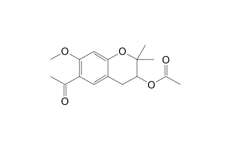 (+)-3-Acetoxy-6-acetyl-3,4-dihydro-7-methoxy-2,2-dimethyl-2H-1-benzopyran