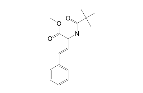METHYL-(E)-2-(N-PIVALOYLAMINO)-4-PHENYL-3-BUTENOATE