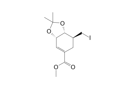 Methyl 3.alpha.,4.apha.Isopropylidenedioxy-5.beta.(iodomethyl)cyclohex-1-ene-1-carboxylate