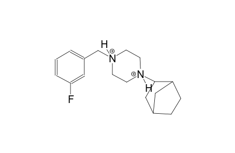 1-bicyclo[2.2.1]hept-2-yl-4-(3-fluorobenzyl)piperazinediium