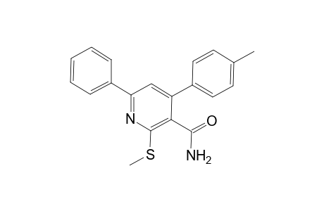 4-(4-Methylphenyl)-2-(methylsulfanyl)-6-phenylnicotinamide