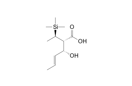 (4E,2R,3S)-3-Hydroxy-2-[(1R)-1-Dimethyl(phenyl)silyl-2-methyl]hex-4-enoic acid
