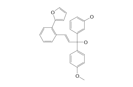 (E)-3-[3-(FURAN-2-YL)-1-HYDROXY-1-(4-METHOXYPHENYL)-ALLYL]-PHENOL