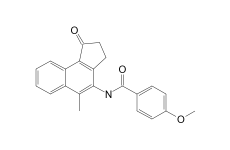 4-Methoxy-N-{5-methyl-1-oxo-2H,3H-cyclopenta[A]naphthalen-4-yl}benzamide