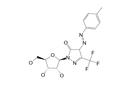 2-(BETA-D-RIBOFURANOSYL)-4-(PARA-TOLYLAZO)-5-TRIFLUOROMETHYL-2,4-DIHYDROPYRAZOL-3-ONE