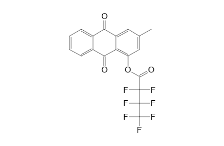 1-Hydroxy-3-methylanthraquinone, heptafluorobutyrate