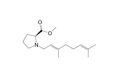 N-Geranyl-(L)-proline methyl ester