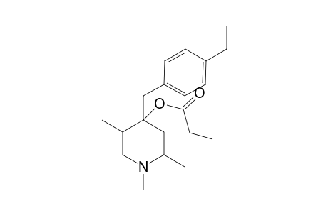 4-(4-Ethylbenzyl)-1,2,5-trimethyl-4-piperidinyl propionate