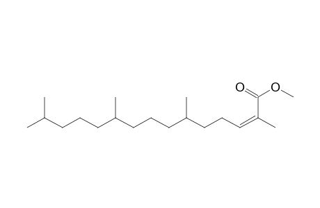 2,6,10,14-tetramethylpentadec-2(Z)-enoic acid methyl ester