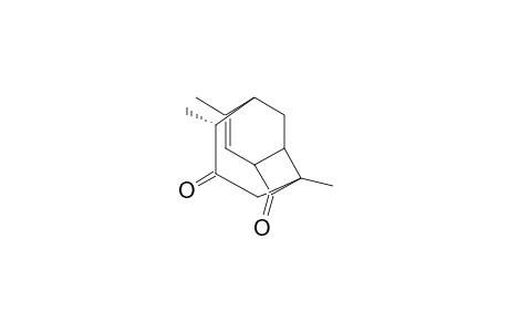 Tricyclo[4.3.2.0(3,10)]undec-4-ene-2,8-dione, 1,5,7-trimethyl-, (1.alpha.,3.alpha.,6.alpha.,7.beta.,10.alpha.)-