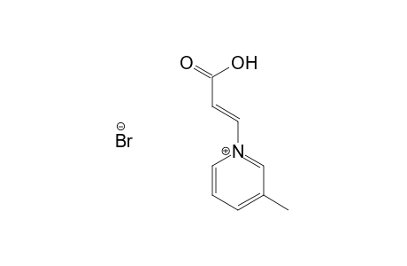 1-[(E)-2-Carboxy-1-ethenyl]-3-methylpyridinium bromide