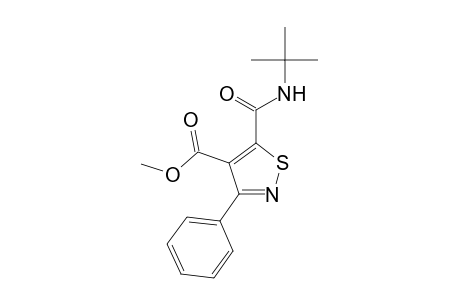 4-Isothiazolecarboxylic acid, 5-[[(1,1-dimethylethyl)amino]carbonyl]-3-phenyl-, methyl ester