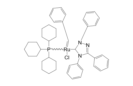 (1,3,4-TRIPHENYL-4,5-DIHYDRO-1H-TRIAZOL-5-YLIDENE)-(P-CY3)(CL)2-RU=CH-PH;MAJOR-ISOMER