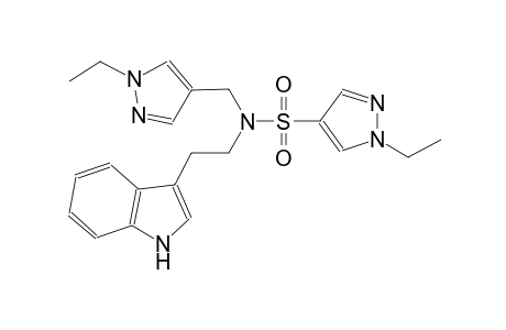 1H-pyrazole-4-sulfonamide, 1-ethyl-N-[(1-ethyl-1H-pyrazol-4-yl)methyl]-N-[2-(1H-indol-3-yl)ethyl]-