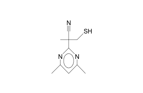 1-(1-Cyano-1-mercaptomethyl-ethyl)-3,5-dimethyl-pyrimidine