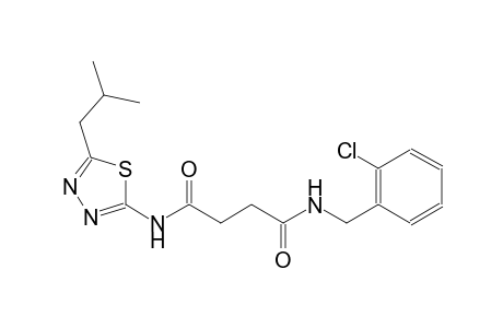 N~1~-(2-chlorobenzyl)-N~4~-(5-isobutyl-1,3,4-thiadiazol-2-yl)succinamide
