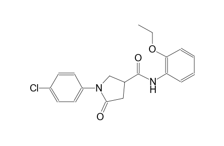 1-(4-chlorophenyl)-N-(2-ethoxyphenyl)-5-oxo-3-pyrrolidinecarboxamide