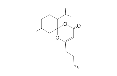 (6RS)-4-(But-3'-enyl)-7-isopropyl-10-methyl-1,5-dioxaspiro[5.5]undec-3-en-2-one