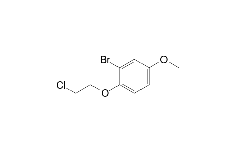 2-bromanyl-1-(2-chloroethyloxy)-4-methoxy-benzene