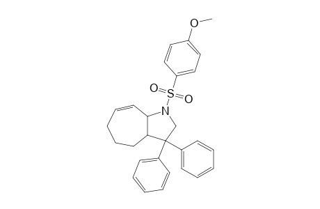 (+-)-(3aS,8aR)-3,3-Diphenyl-1-(4-methoxyphenylsulfonyl)-1,2,3,3a,4,5,6,8a-octahydrocyclohepta[b]pyrrole