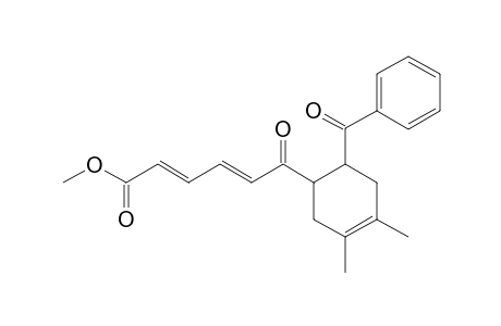 (2E,4E)-6-[6-(benzoyl)-3,4-dimethyl-1-cyclohex-3-enyl]-6-keto-hexa-2,4-dienoic acid methyl ester