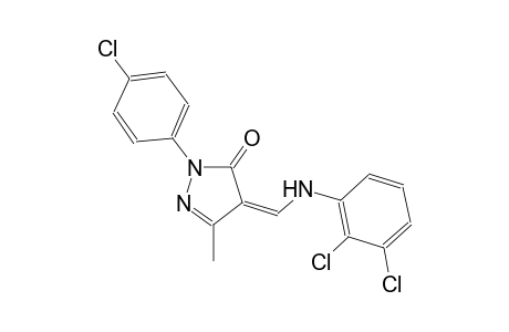(4Z)-2-(4-chlorophenyl)-4-[(2,3-dichloroanilino)methylene]-5-methyl-2,4-dihydro-3H-pyrazol-3-one