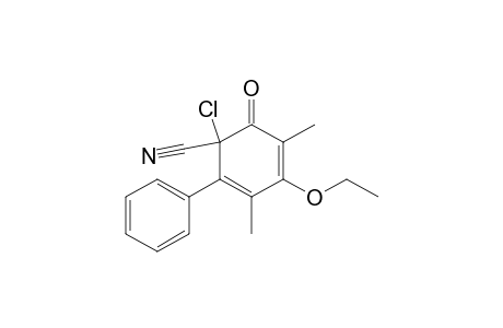 6-Chloro-6-cyano-2,4-dimethyl-3-ethoxy-5-phenyl-2,4-cyclohexadienone