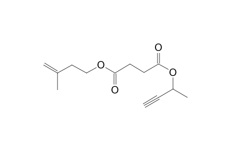 Succinic acid, but-3-yn-2-yl 3-methylbut-3-en-1-yl ester