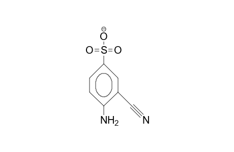 4-Amino-3-cyano-benzenesulfonate anion