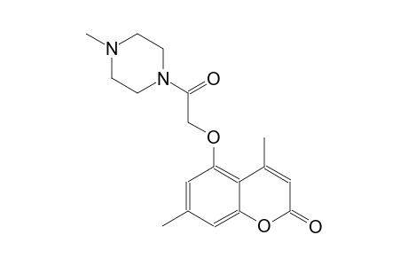 2H-1-benzopyran-2-one, 4,7-dimethyl-5-[2-(4-methyl-1-piperazinyl)-2-oxoethoxy]-